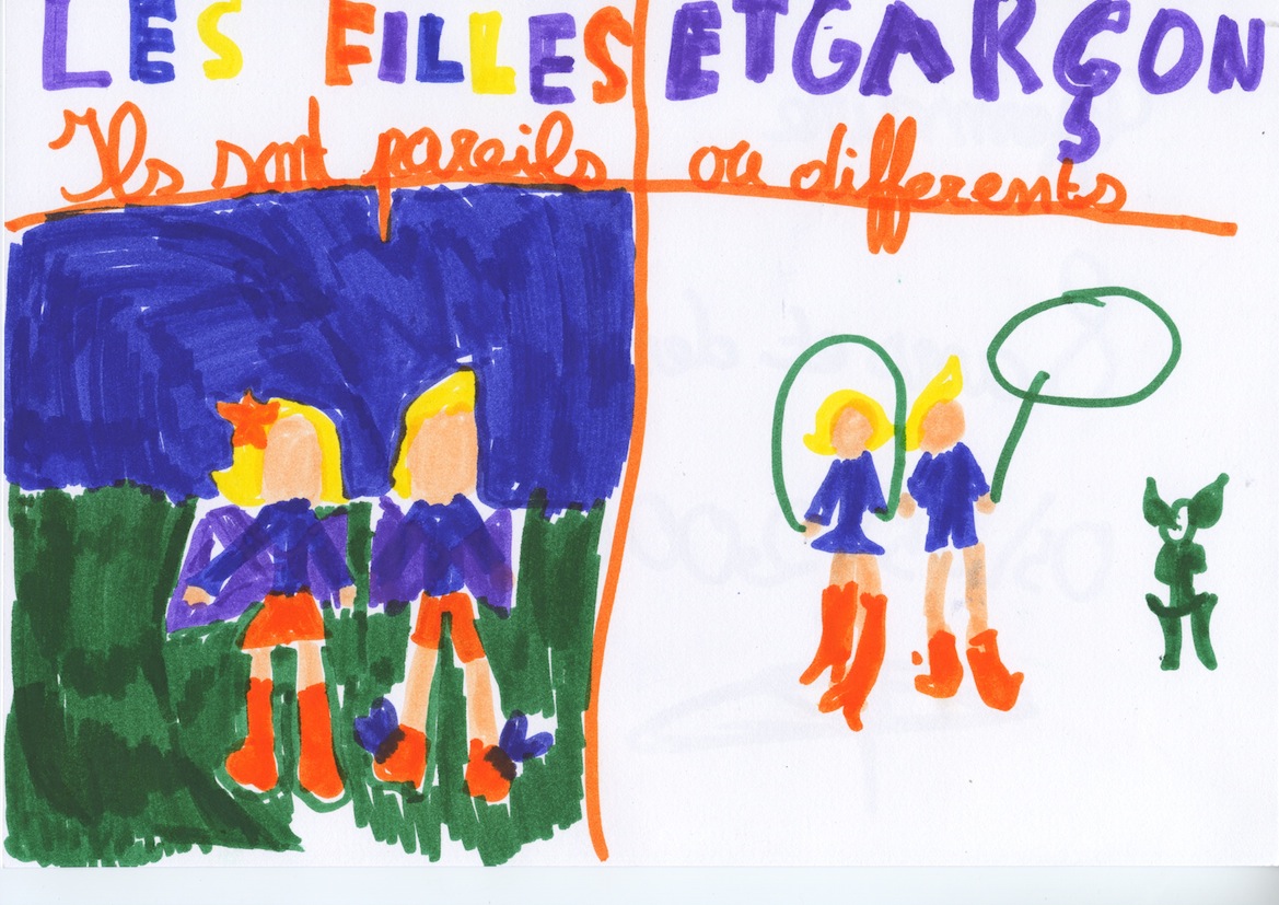 Les filles et les garçons, by Germaine, 8 ans